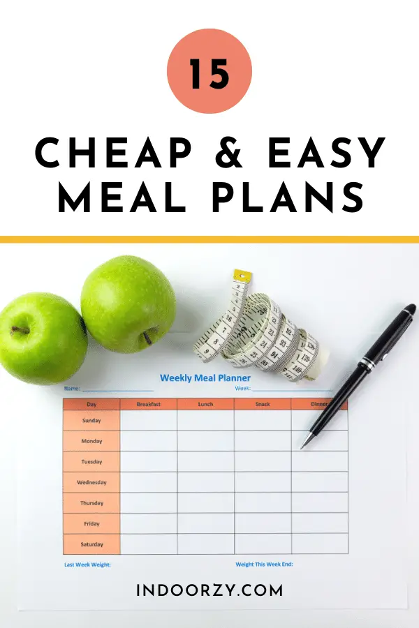 15 Cheap & Easy Meal Plans