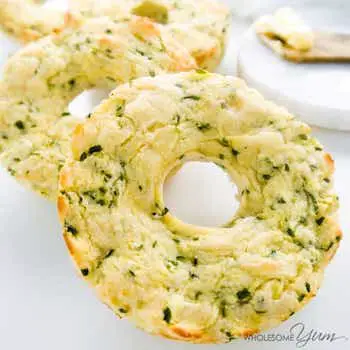 6-INGREDIENT ZUCCHINI BAGELS (LOW CARB, GLUTEN-FREE) Recipe + Photo by Wholesome Yum