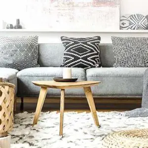 Affordable Black and White Boho Living Room Decor