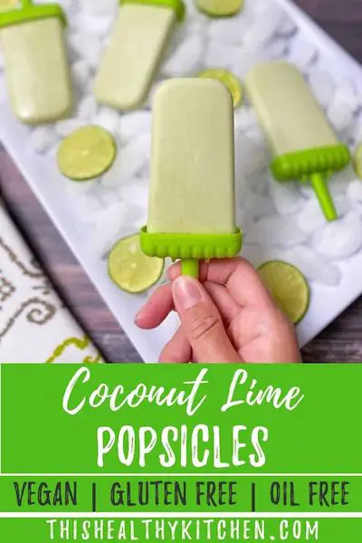 Coconut Lime Popsicles - This Healthy Kitchen