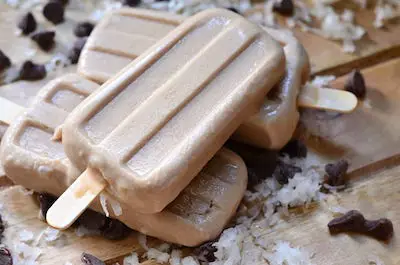 Creamy Coconut Mocha Ice Pops Recipe + Photo by Will Cook For Smiles