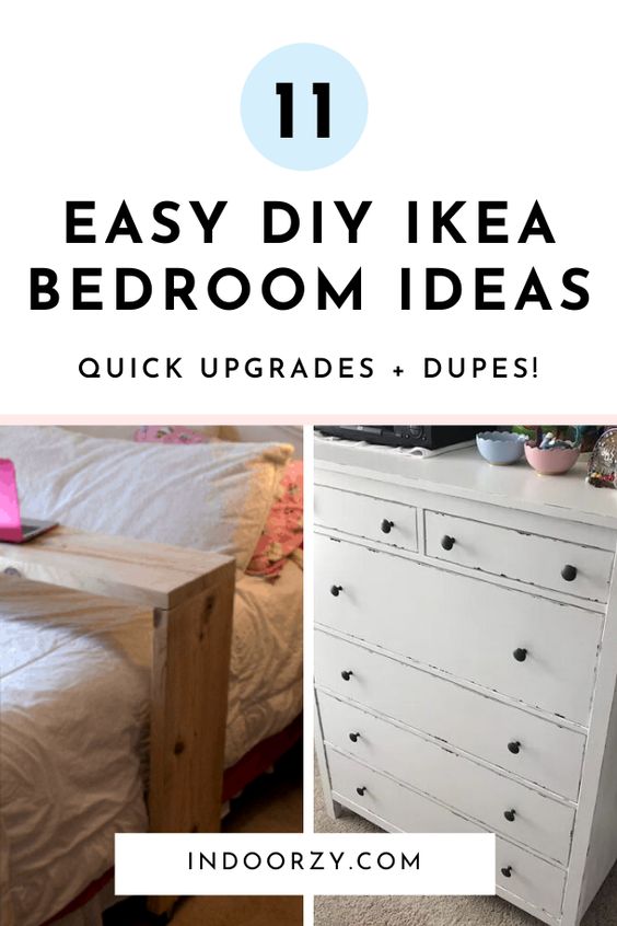 Easy DIY Ikea Bedroom Ideas | Simple Ikea Bedroom Hacks, Dupes + Other Projects