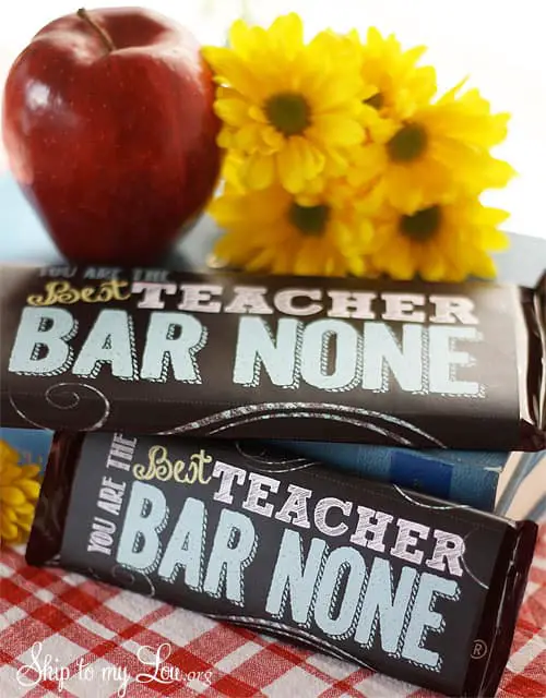 Teacher Appreciation Candy Bar Covers
