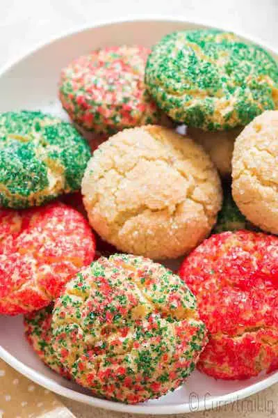 Colorful Soft Sugar Christmas Cookies