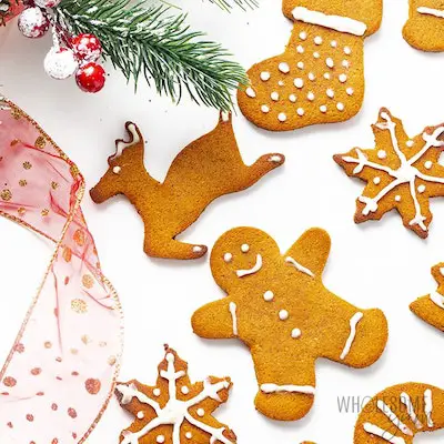 Sugar Free Keto Gingerbread Christmas Cookies Recipe