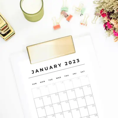 2023 Printable Calendars! Modern Minimalist Monthly, Weekly and FREE Yearly